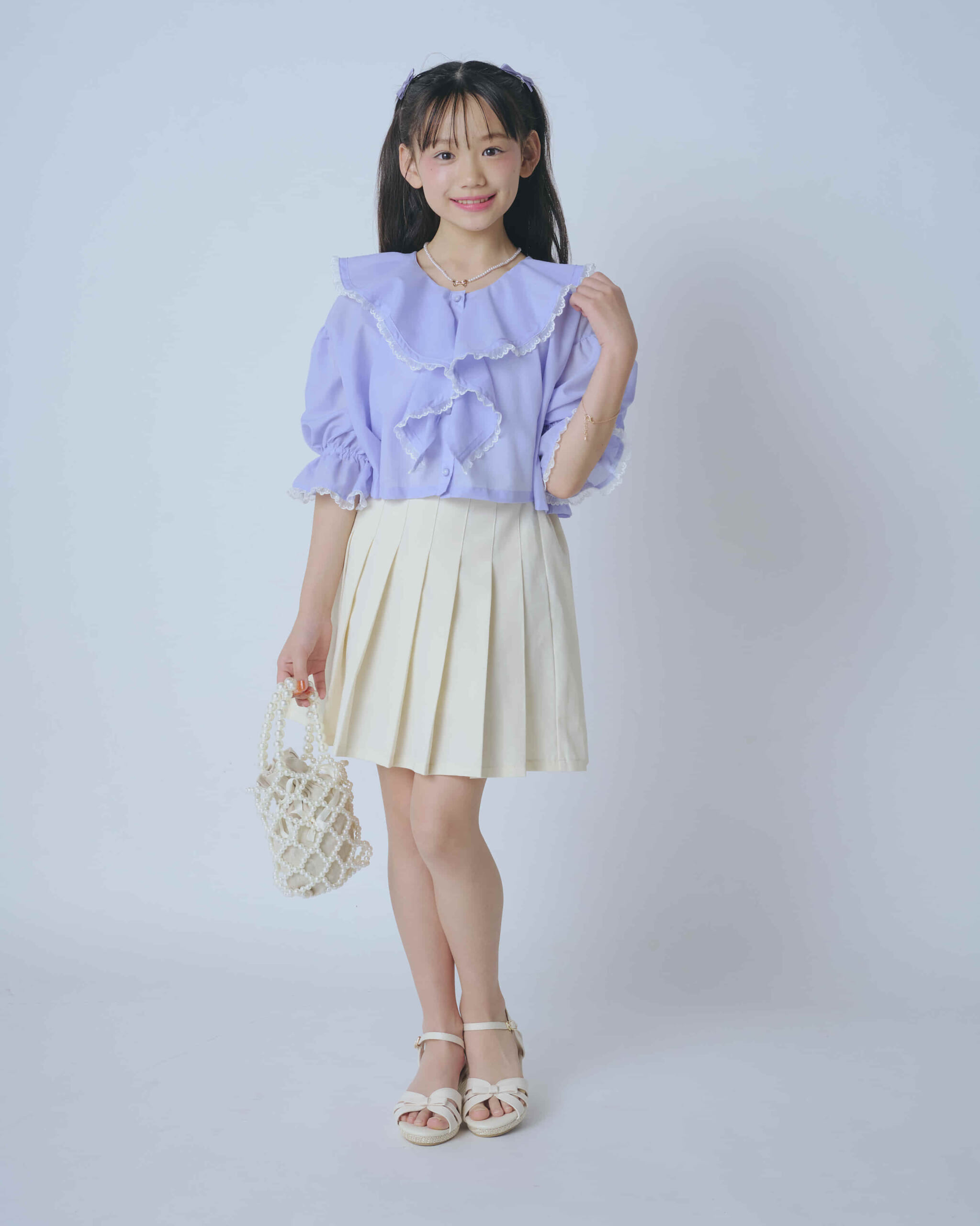 春夏にピッタリ❤️ひらひら可愛いミニスカート　シンプルデザインのお出かけコーデ キラ㋲私服コーデ～春木美彩vol.7～ | キラピチ公式サイトキラ